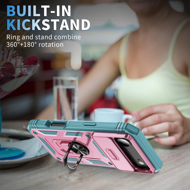 For iPhone Air Sliding Camshield TPU + PC Phone Case with Holder