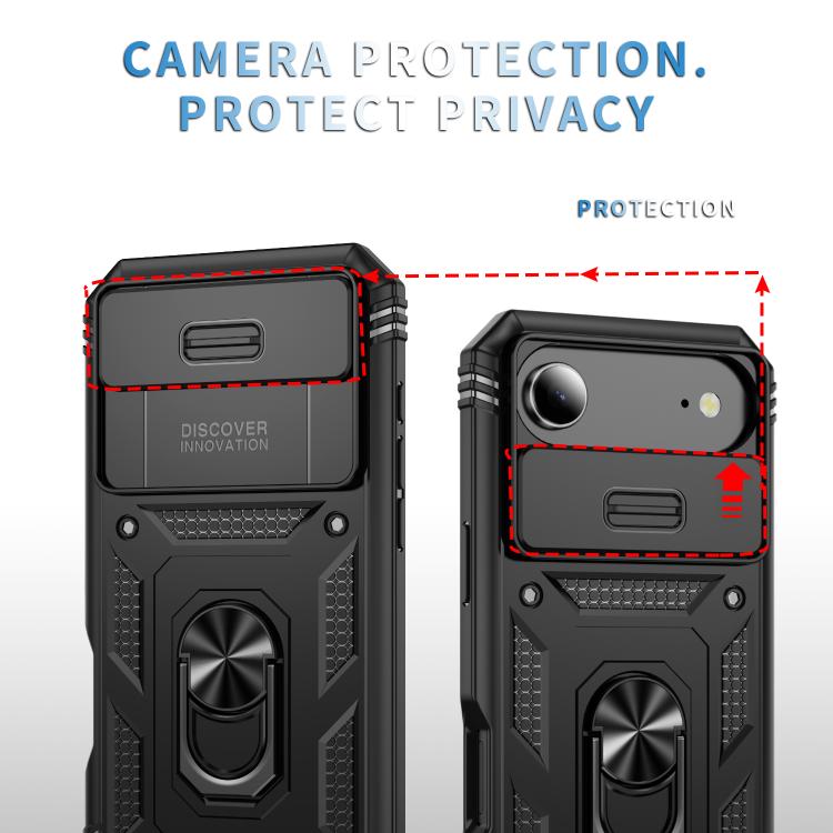 For iPhone Air Sliding Camshield TPU + PC Phone Case with Holder