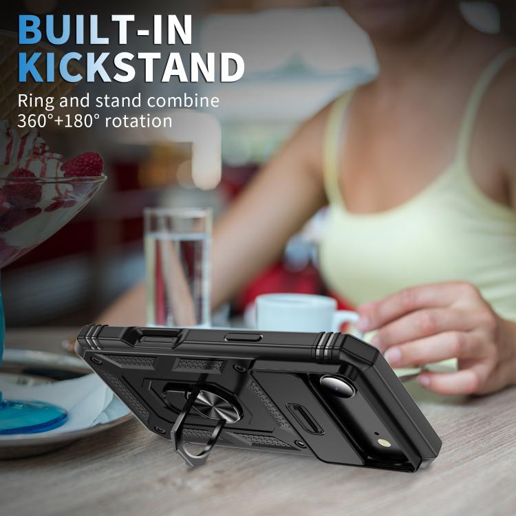 For iPhone Air Sliding Camshield TPU + PC Phone Case with Holder