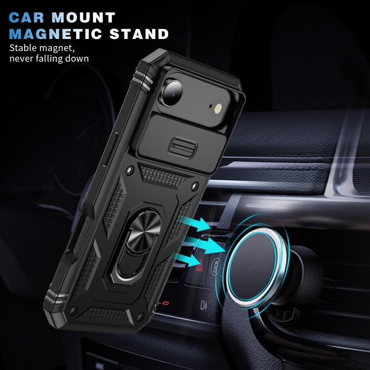 For iPhone Air Sliding Camshield TPU + PC Phone Case with Holder