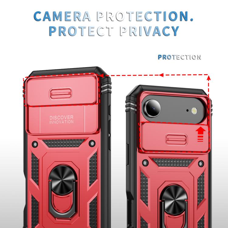 For iPhone Air Sliding Camshield TPU + PC Phone Case with Holder
