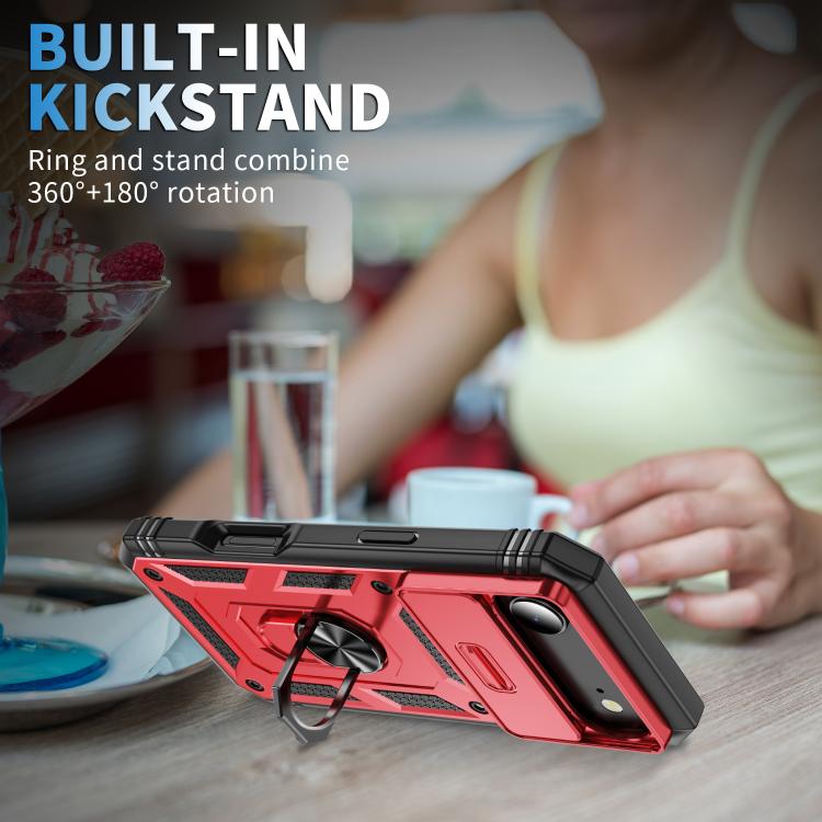 For iPhone Air Sliding Camshield TPU + PC Phone Case with Holder