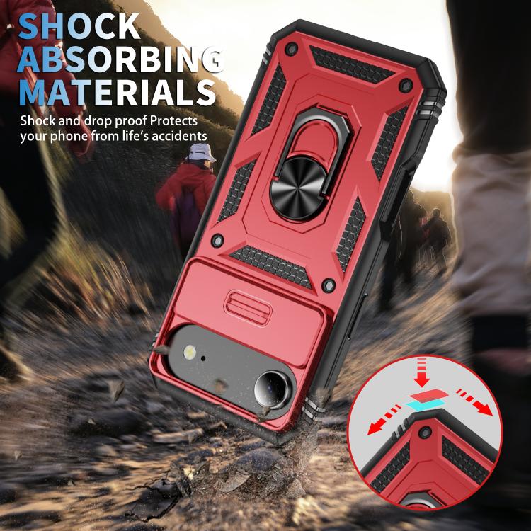 For iPhone Air Sliding Camshield TPU + PC Phone Case with Holder