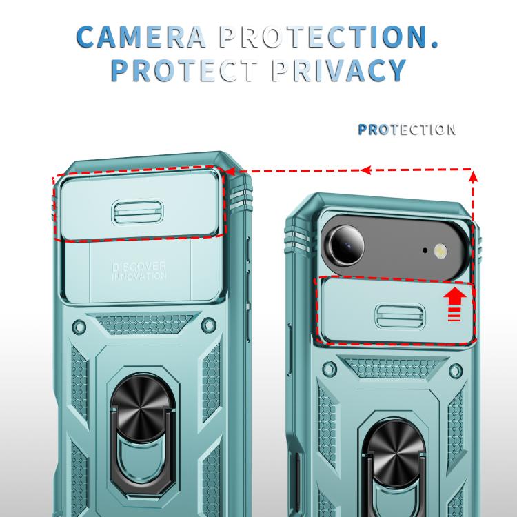 For iPhone Air Sliding Camshield TPU + PC Phone Case with Holder