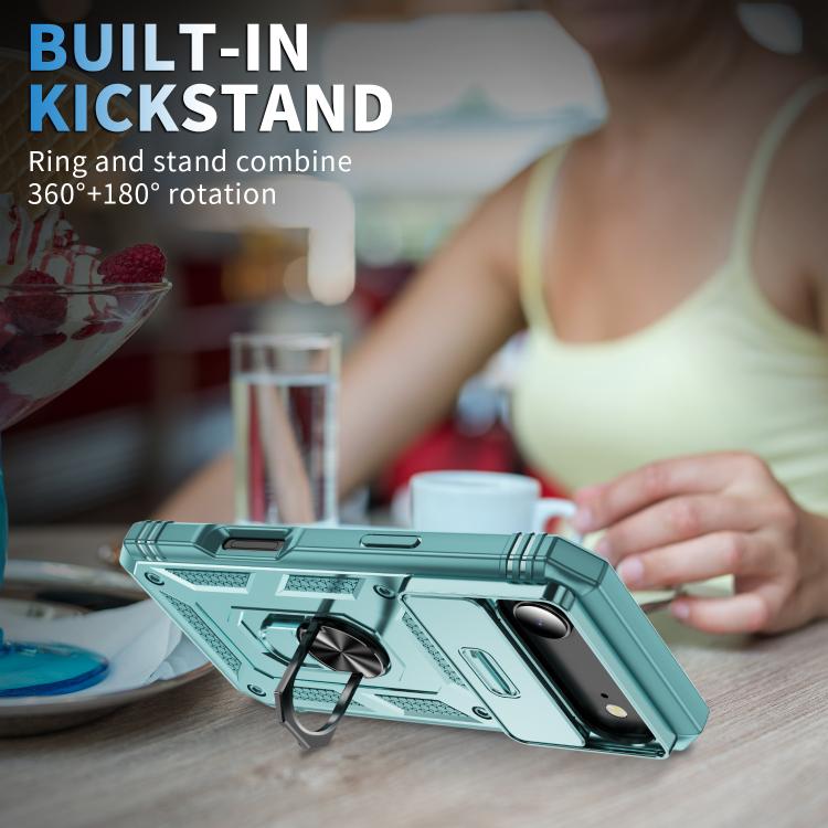For iPhone Air Sliding Camshield TPU + PC Phone Case with Holder