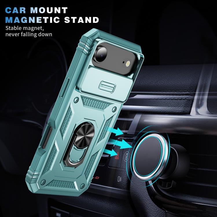 For iPhone Air Sliding Camshield TPU + PC Phone Case with Holder
