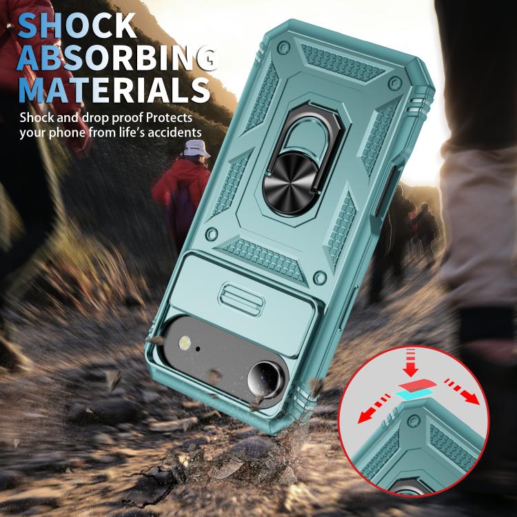 For iPhone Air Sliding Camshield TPU + PC Phone Case with Holder