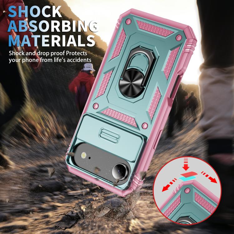 For iPhone Air Sliding Camshield TPU + PC Phone Case with Holder