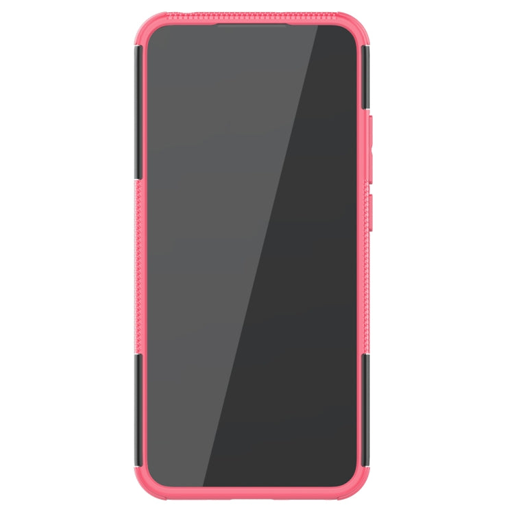 For Xiaomi Redmi 9A Tire Texture Shockproof TPU+PC Protective Case with Holder
