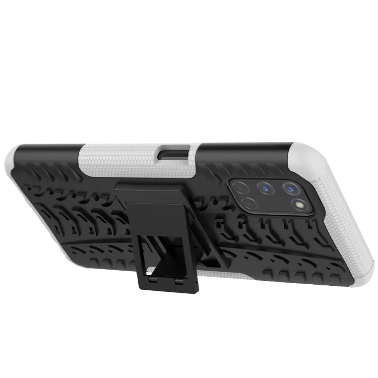 For OPPO A52 / A72 / A92 Tire Texture Shockproof TPU+PC Protective Case with Holder