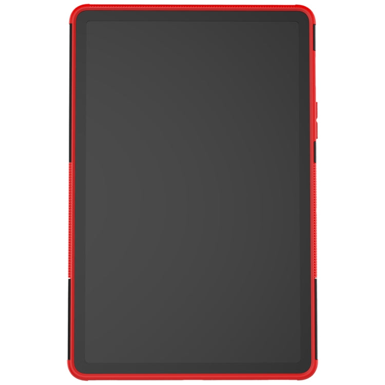 For Samsung Galaxy Tab S8 / Galaxy Tab S7 T870 / T875 Tire Texture Shockproof TPU+PC Protective Case with Holder