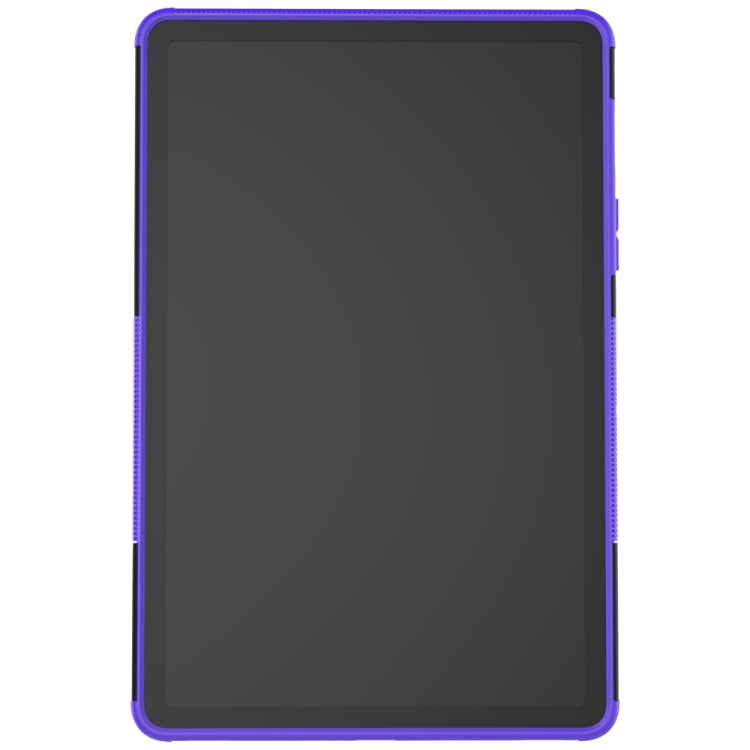 For Samsung Galaxy Tab S8 / Galaxy Tab S7 T870 / T875 Tire Texture Shockproof TPU+PC Protective Case with Holder