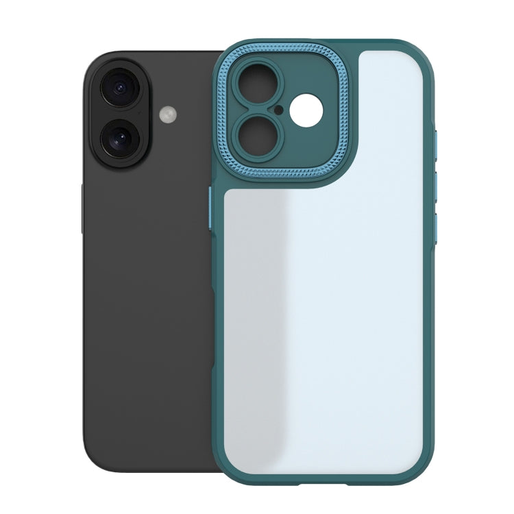 For iPhone 16 Bodyguard Micro Matte PC Hybrid TPU Phone Case