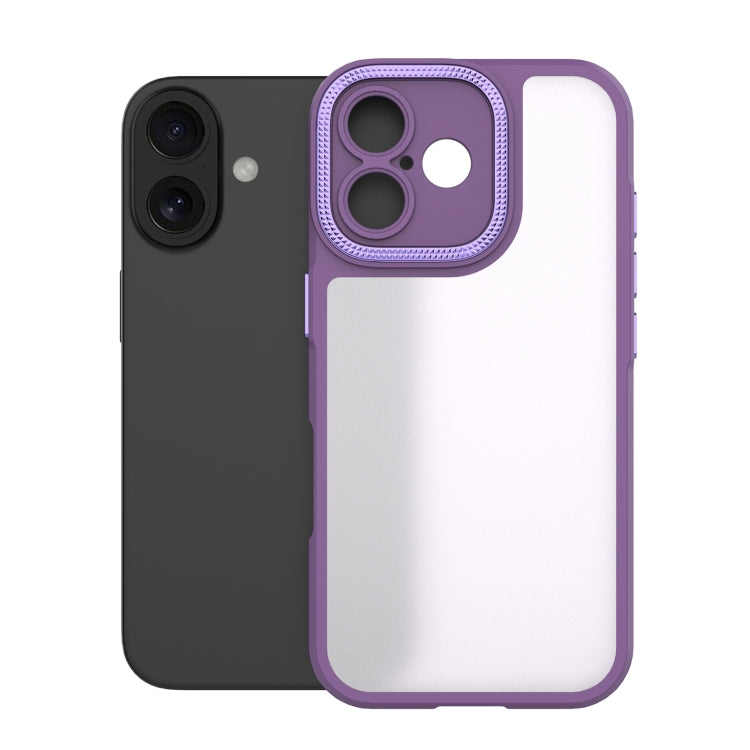 For iPhone 16 Bodyguard Micro Matte PC Hybrid TPU Phone Case