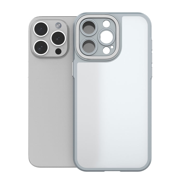 For iPhone 15 Pro Max Bodyguard Micro Matte PC Hybrid TPU Phone Case