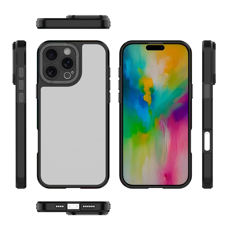 For iPhone 16 Pro Max Bodyguard Micro Matte PC Hybrid TPU Phone Case