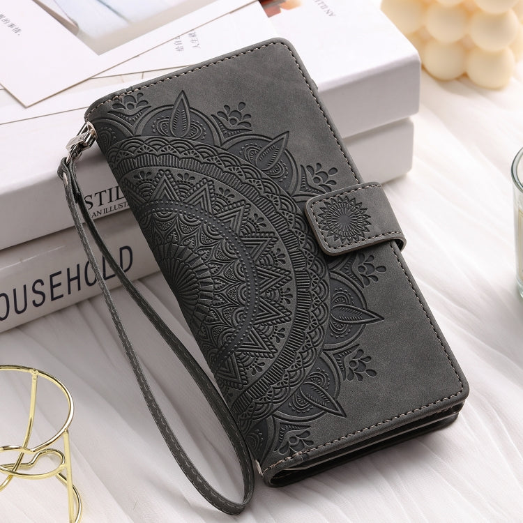 For Google Pixel 9 Pro XL Multi-Card Totem Zipper Leather Phone Case
