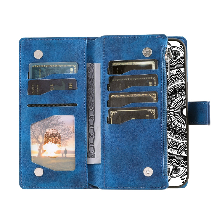 For Google Pixel 9 / 9 Pro Multi-Card Totem Zipper Leather Phone Case