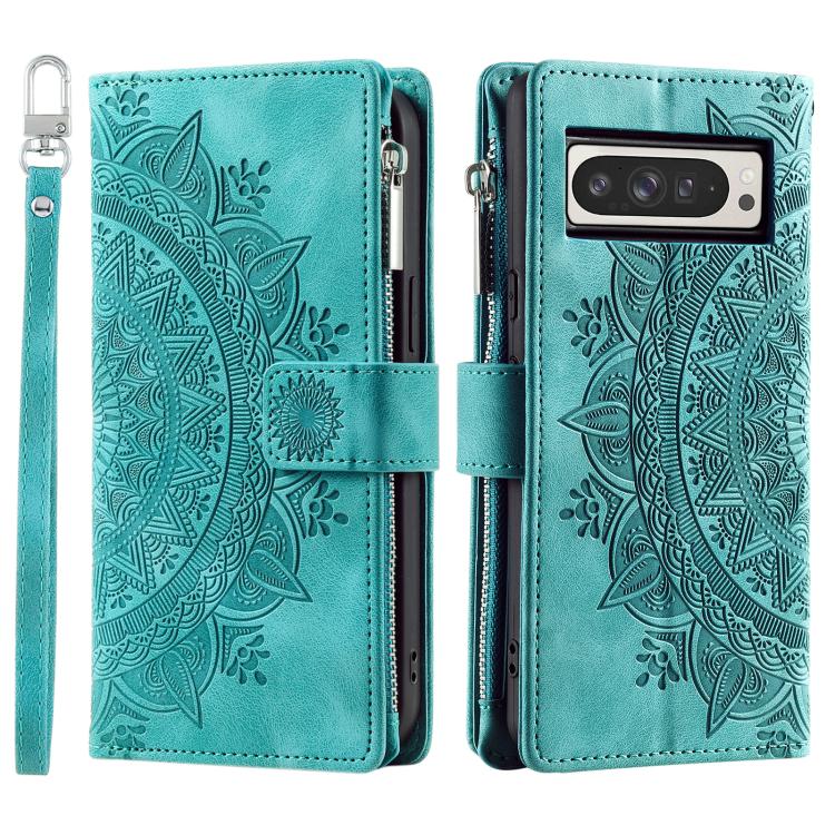 For Google Pixel 10 Pro XL Multi-Card Totem Zipper Leather Phone Case