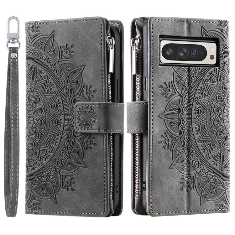 For Google Pixel 10 Pro XL Multi-Card Totem Zipper Leather Phone Case