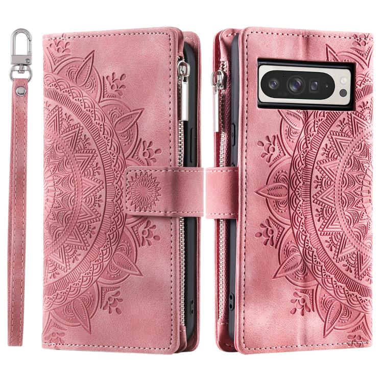 For Google Pixel 10 Pro XL Multi-Card Totem Zipper Leather Phone Case