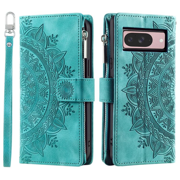 For Google Pixel 10 Multi-Card Totem Zipper Leather Phone Case