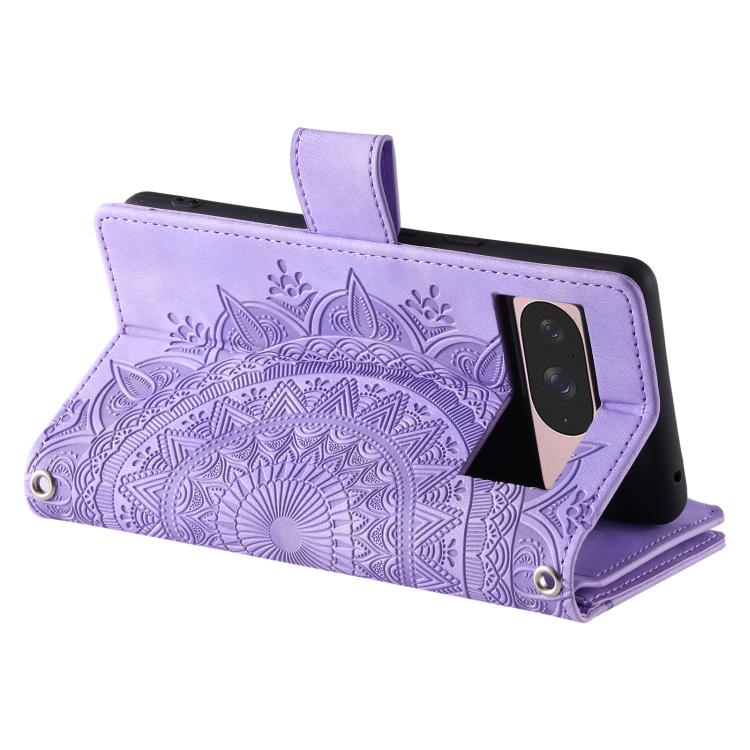 For Google Pixel 10 Multi-Card Totem Zipper Leather Phone Case