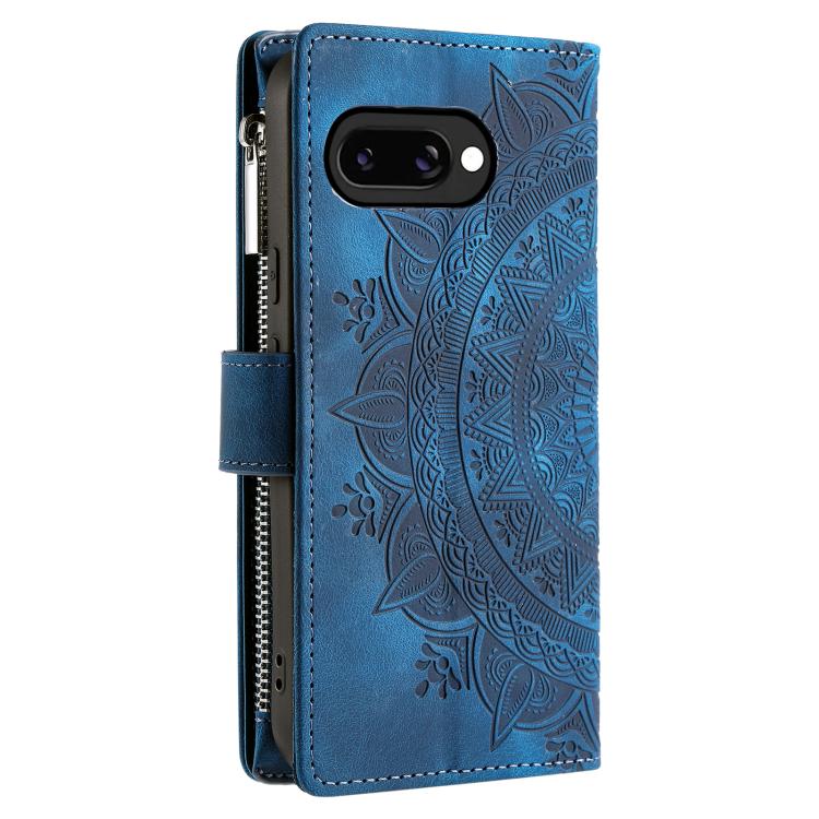 For Google Pixel 10a Multi-Card Totem Zipper Leather Phone Case