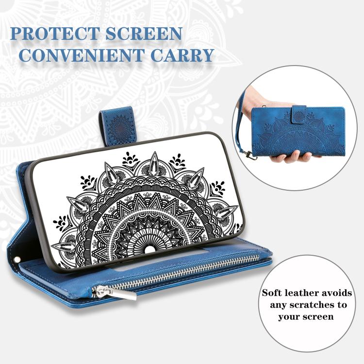 For Google Pixel 10a Multi-Card Totem Zipper Leather Phone Case