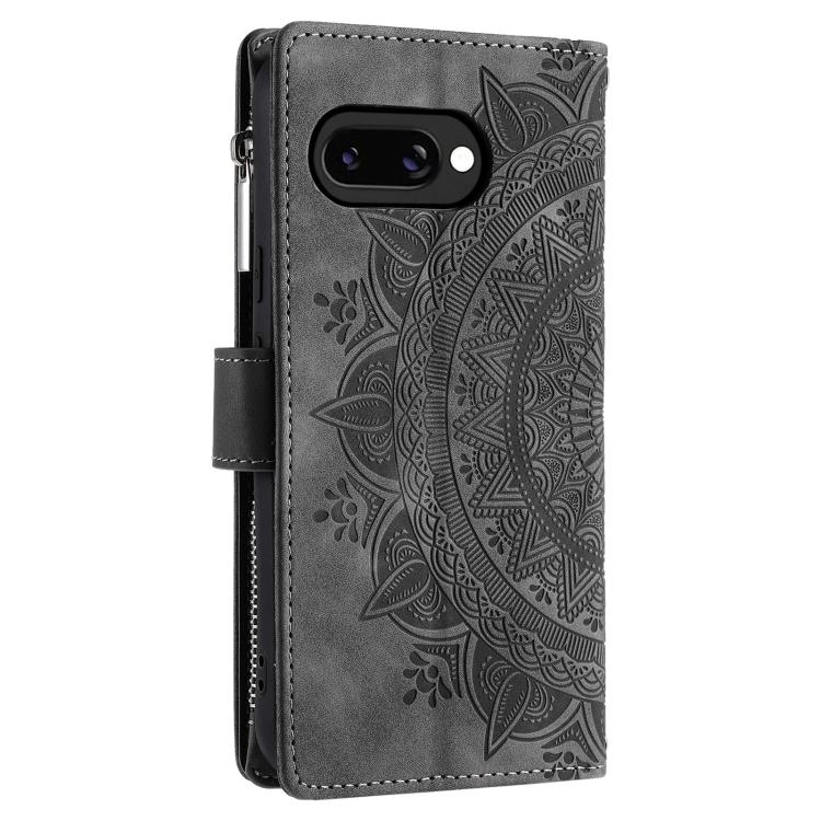 For Google Pixel 10a Multi-Card Totem Zipper Leather Phone Case