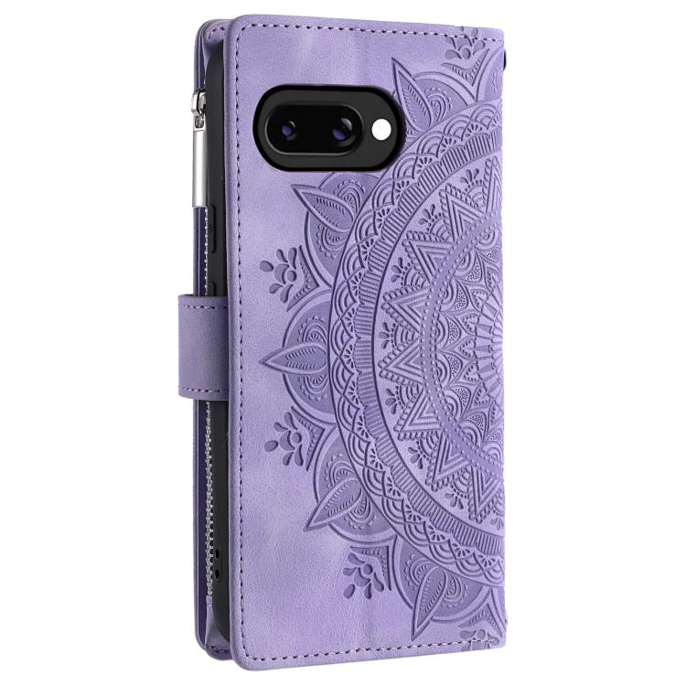 For Google Pixel 10a Multi-Card Totem Zipper Leather Phone Case
