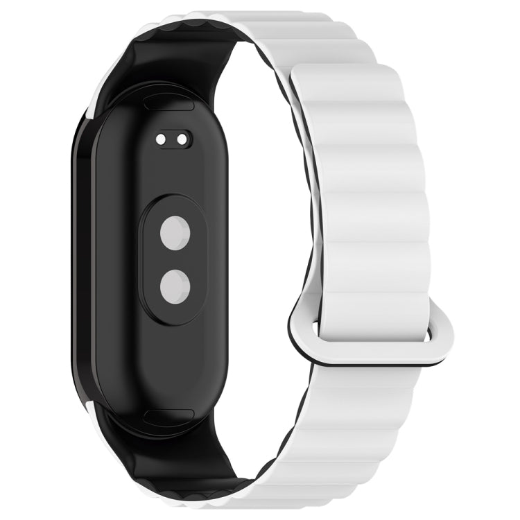For Xiaomi Smart Band 9 / 8 Two Color Magnetic Silicone Watch Band