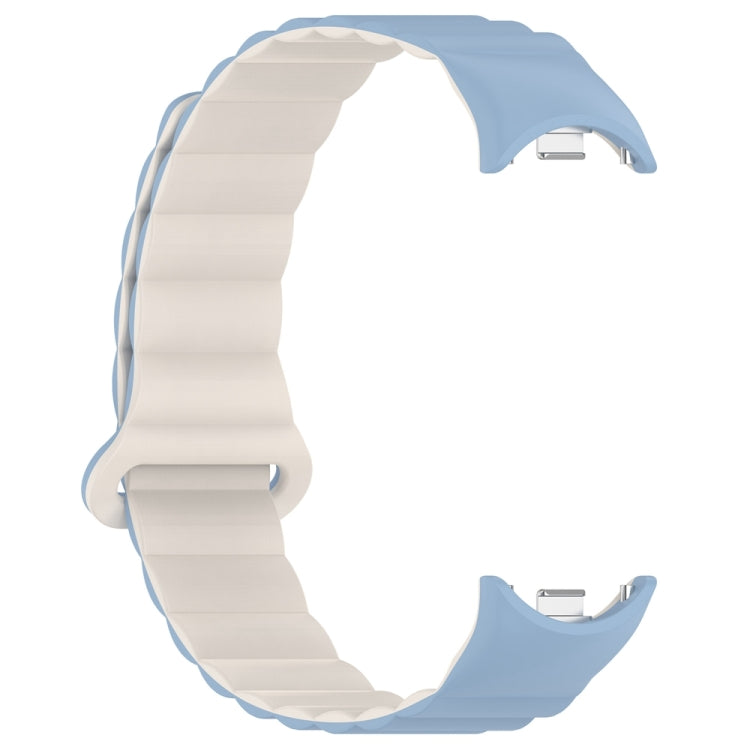 For Xiaomi Smart Band 9 / 8 Two Color Magnetic Silicone Watch Band