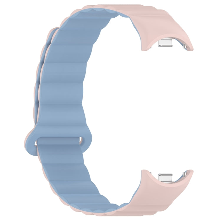 For Xiaomi Smart Band 9 / 8 Two Color Magnetic Silicone Watch Band