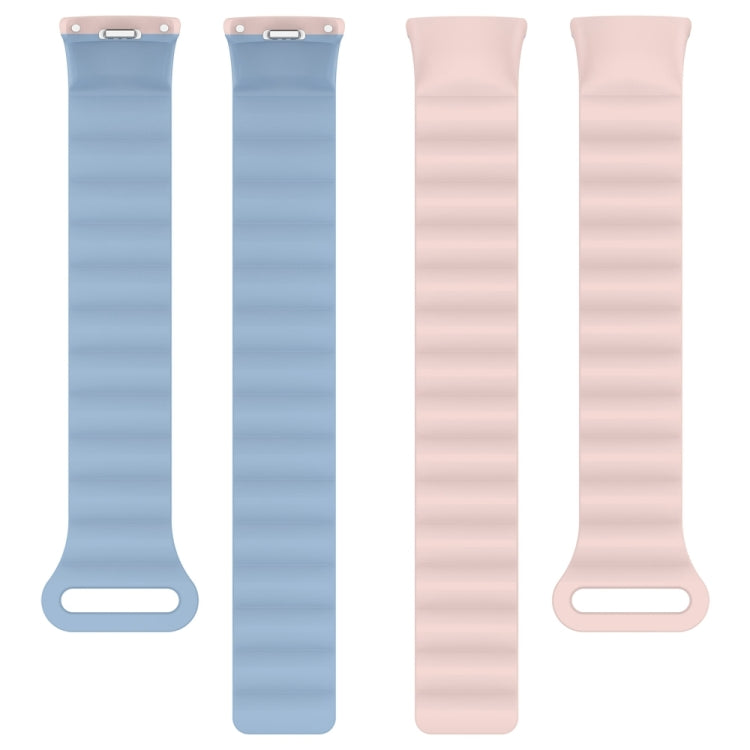For Xiaomi Smart Band 9 / 8 Two Color Magnetic Silicone Watch Band
