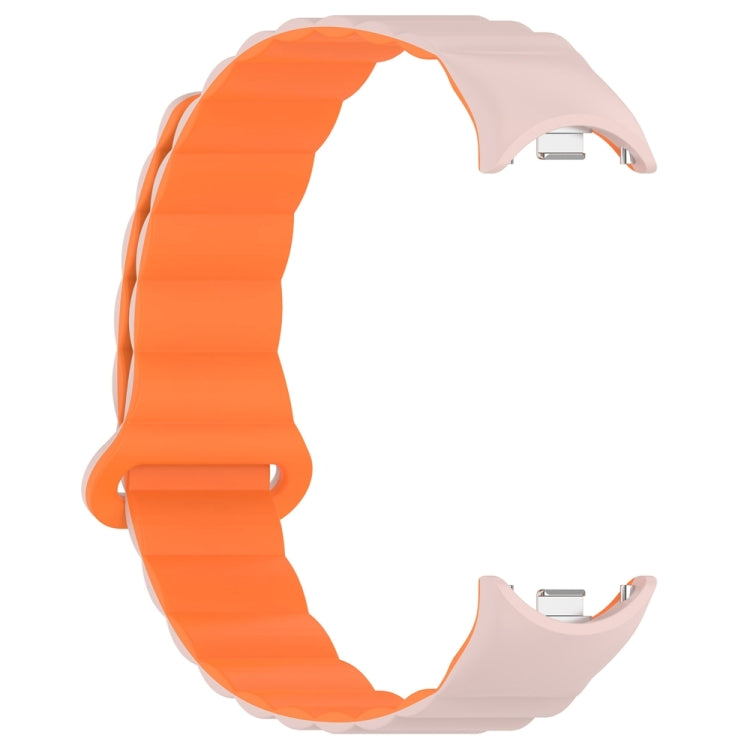 For Xiaomi Smart Band 9 / 8 Two Color Magnetic Silicone Watch Band