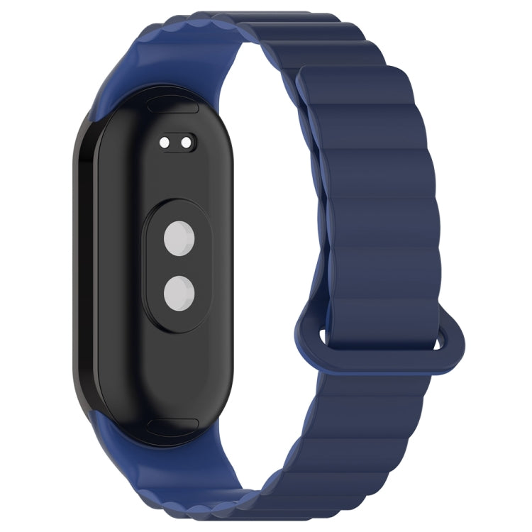 For Xiaomi Smart Band 9 / 8 Two Color Magnetic Silicone Watch Band