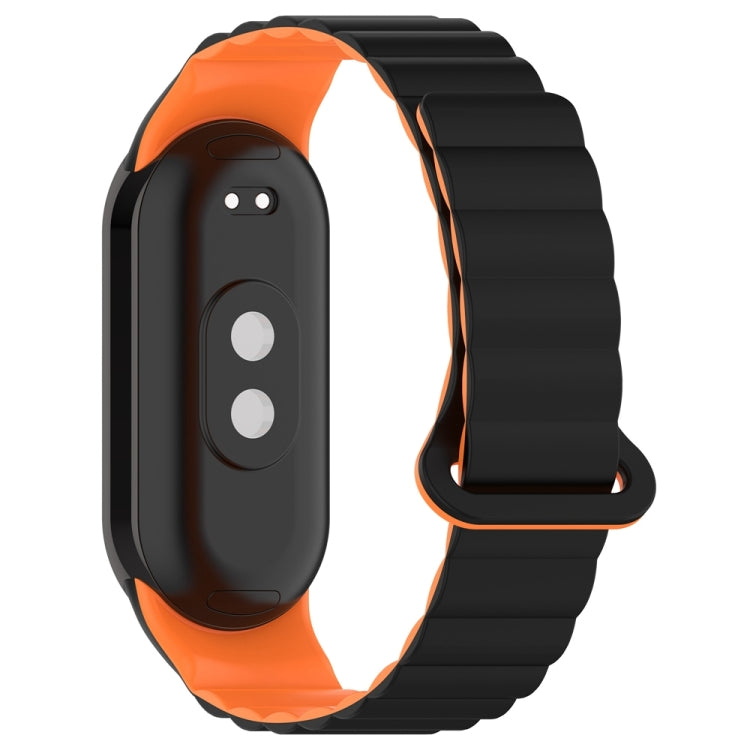 For Xiaomi Smart Band 9 / 8 Two Color Magnetic Silicone Watch Band