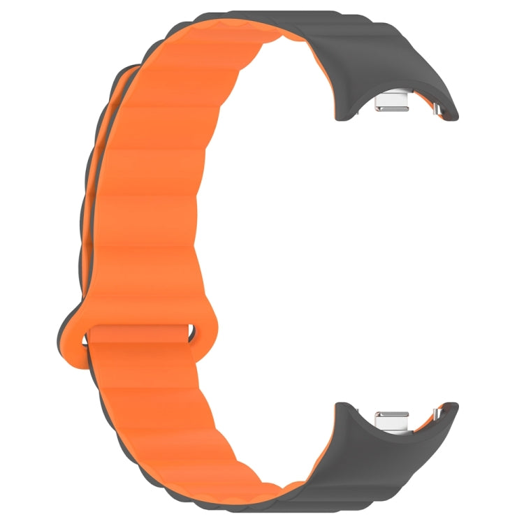 For Xiaomi Smart Band 9 / 8 Two Color Magnetic Silicone Watch Band