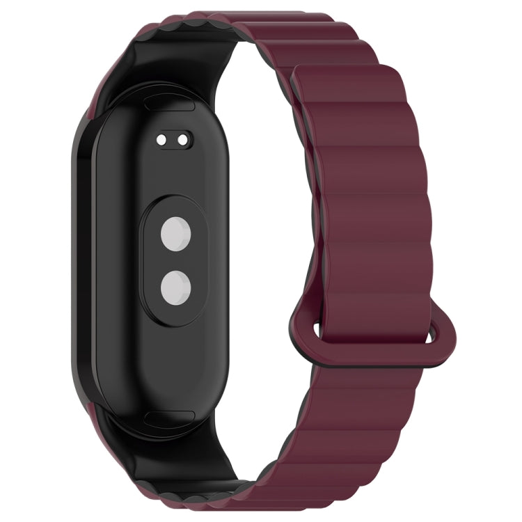 For Xiaomi Smart Band 9 / 8 Two Color Magnetic Silicone Watch Band
