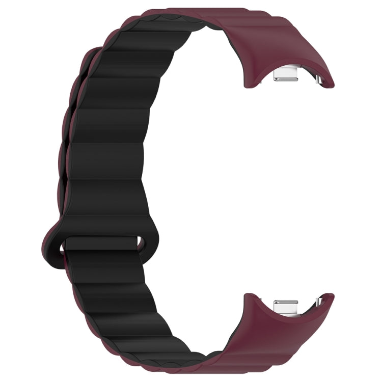 For Xiaomi Smart Band 9 / 8 Two Color Magnetic Silicone Watch Band