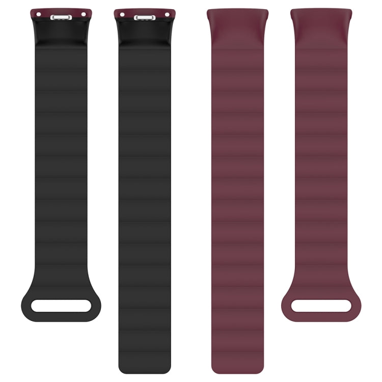 For Xiaomi Smart Band 9 / 8 Two Color Magnetic Silicone Watch Band