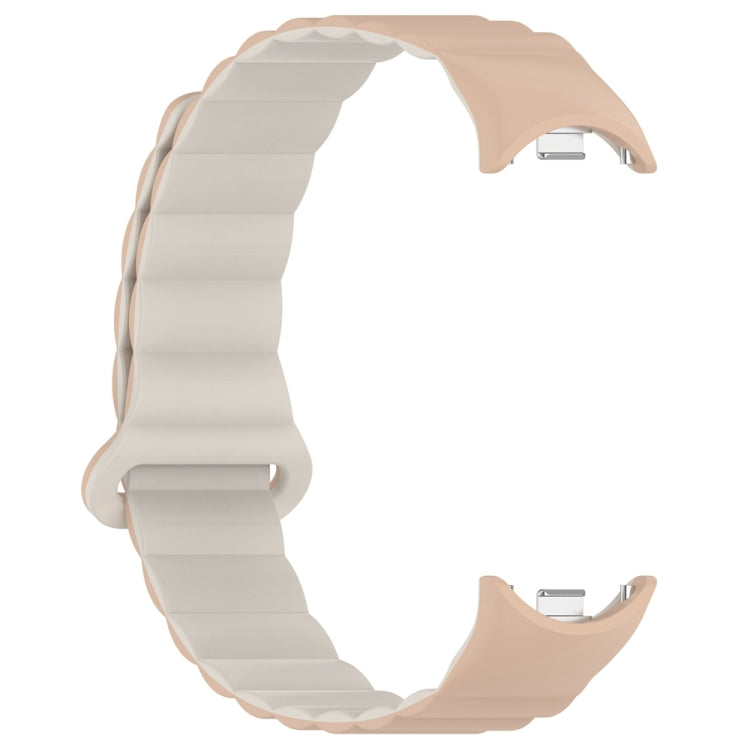 For Xiaomi Smart Band 9 / 8 Two Color Magnetic Silicone Watch Band