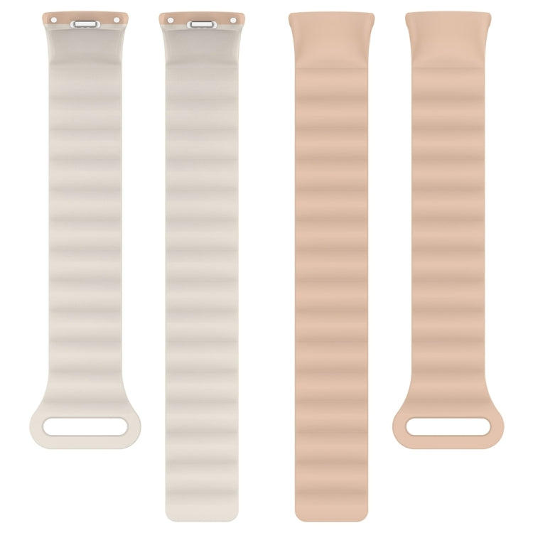 For Xiaomi Smart Band 9 / 8 Two Color Magnetic Silicone Watch Band