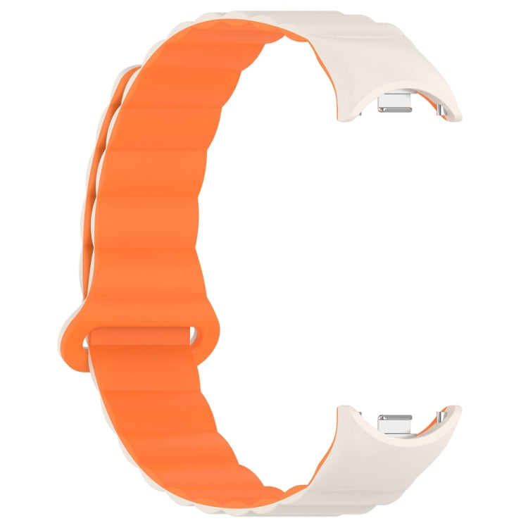 For Xiaomi Smart Band 9 / 8 Two Color Magnetic Silicone Watch Band
