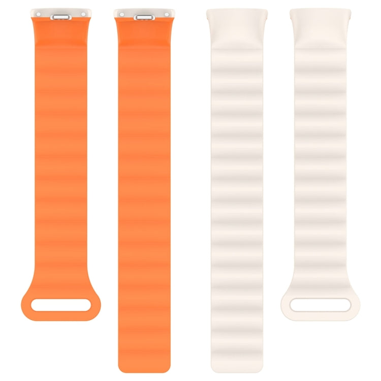 For Xiaomi Smart Band 9 / 8 Two Color Magnetic Silicone Watch Band