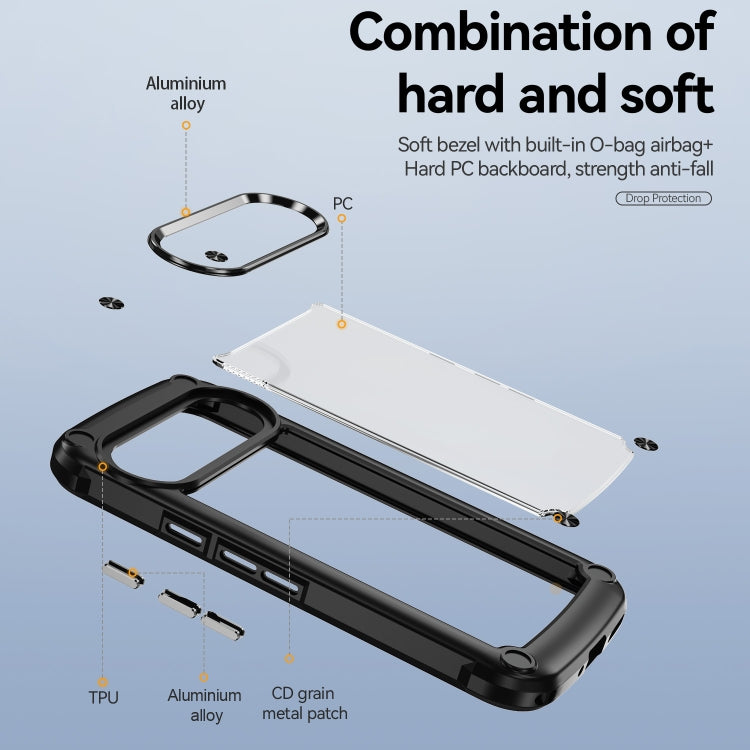 For Google Pixel 9 Pro XL TPU + PC Lens Protection Phone Case