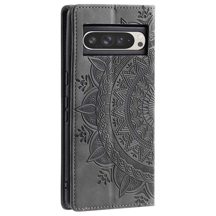 For Google Pixel 9 Pro XL Totem Embossed Magnetic Leather Phone Case