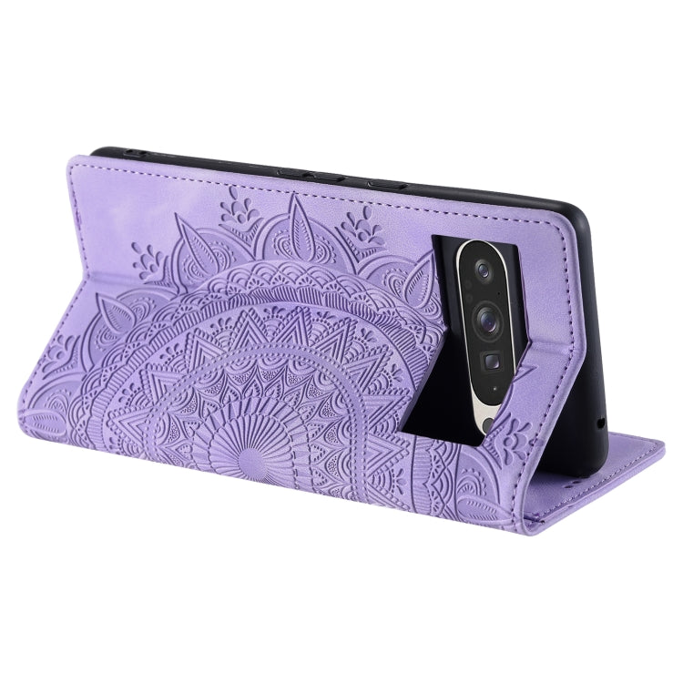 For Google Pixel 9 Pro XL Totem Embossed Magnetic Leather Phone Case