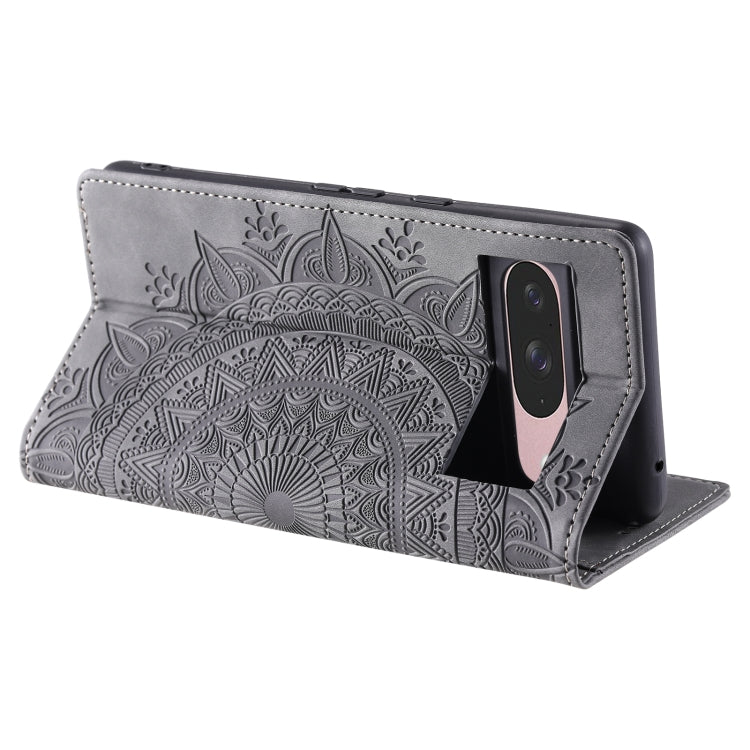 For Google Pixel 9 / 9 Pro Totem Embossed Magnetic Leather Phone Case